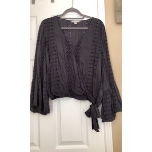 American Eagle Eyelet Top